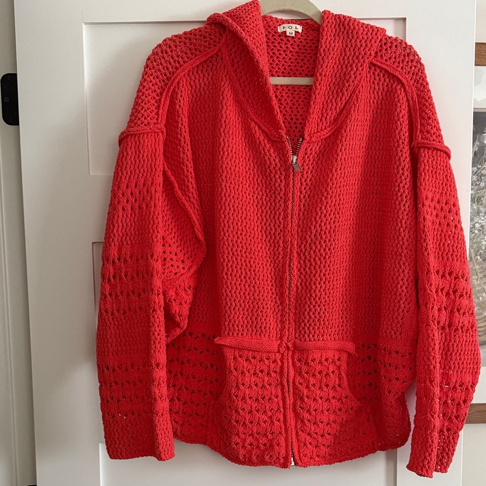 POL Vibrant Hooded Cardigan
